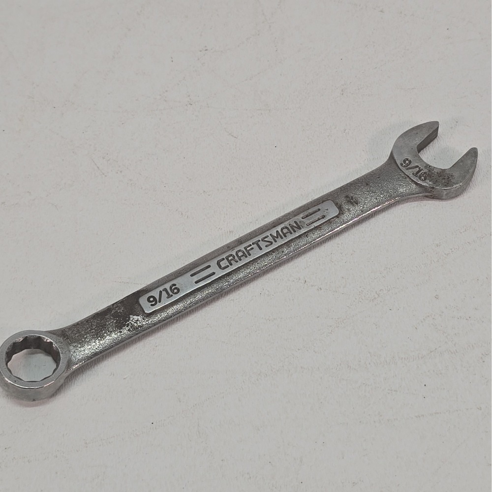 CRAFTSMAN TOOLS 9/16" COMBINATION WRENCH 12 POINT MADE IN USA SAE -VV- 44696